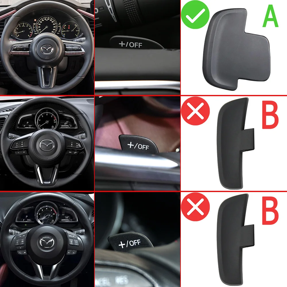 For Mazda 3 CX30 MX30 CX-60 CX-30 MX-30 2020-2024 e-SKYACTIV Car Steering Wheel DSG Shift Paddle Extension Gear Stickers Styling