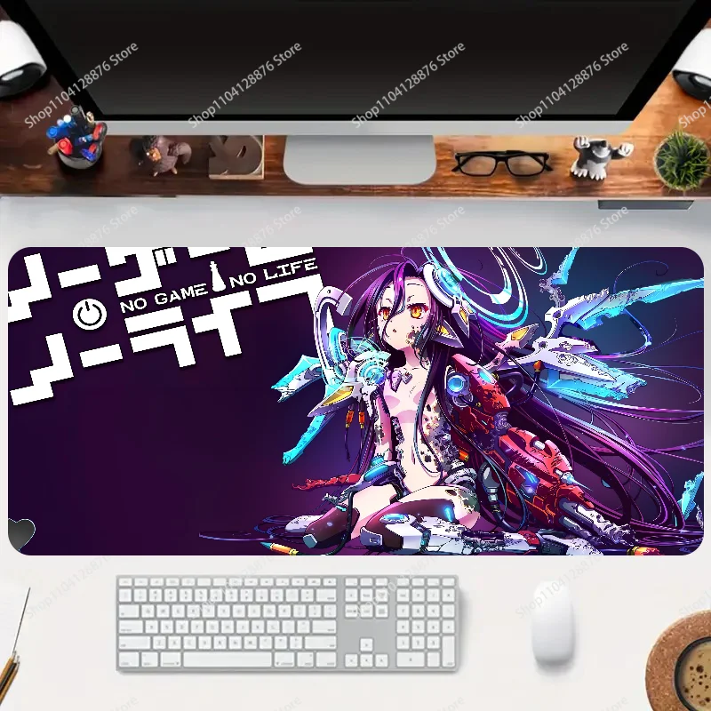 Classic Animation No Game No Life Non-slip Mouse Pad Suitable For Office Computers Laptops E-sports Game Desk Mats XXL Keyboard