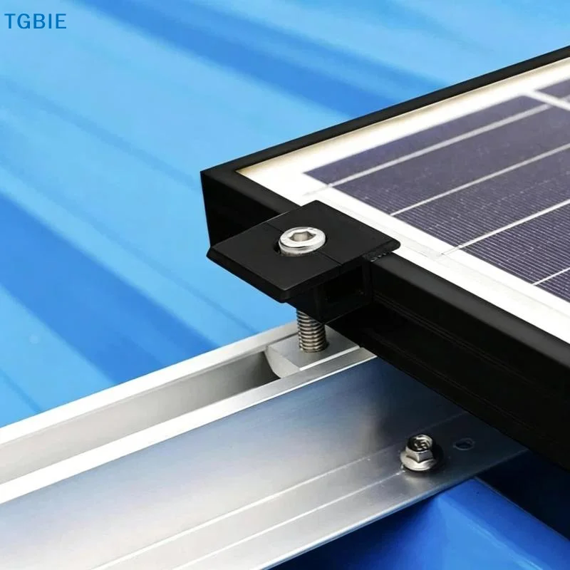 [TL]Solar Panel Mounting Clamp Heavy Duty Aluminum Easy Installation UV Resistant for Rooftop Off Grid Solar Systems