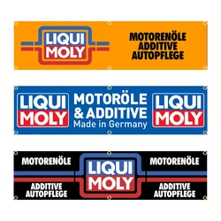 60X240cm Liqui Molys Banner Flag Polyester Printed Garage or Outdoor Decoration Tapestry