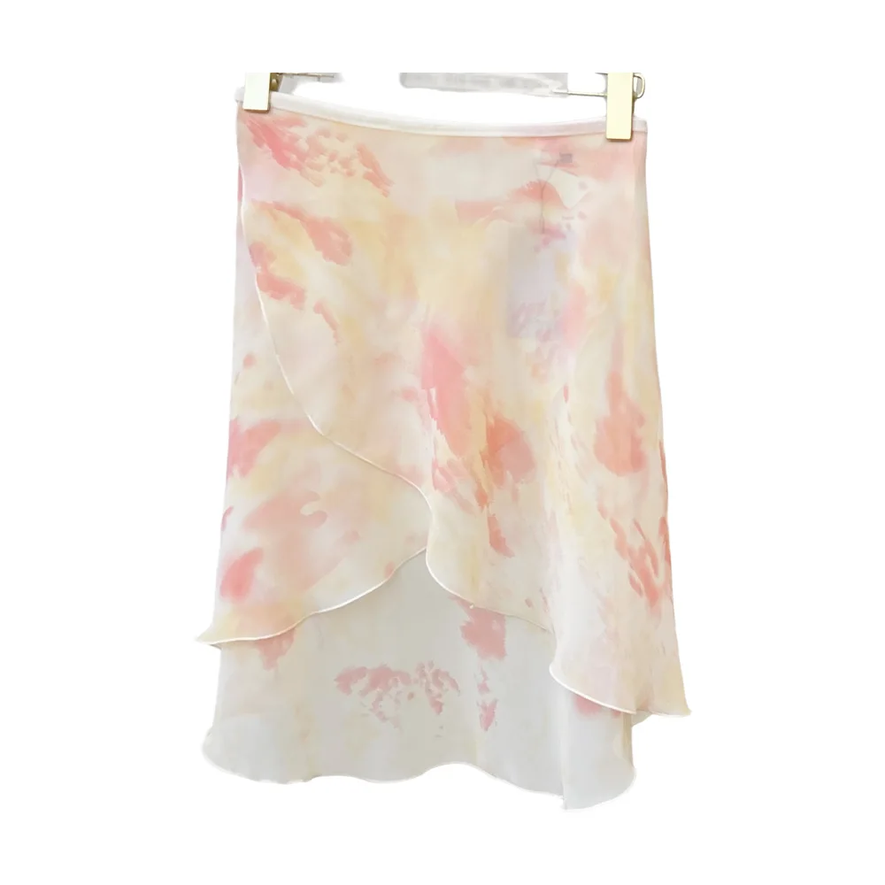 กระโปรงบัลเลต์สั้นแบบไล่สี, กระโปรงเต้นรำสำหรับผู้หญิง, กระโปรงฝึกซ้อมยิมนาสติก, เสื้อผ้าสำหรับผู้หญิง, กระโปรงเต้นรำลิริคอล