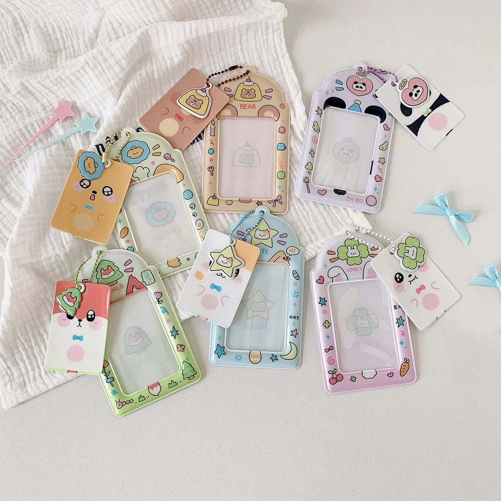 Photocard Holder, Kpop Photocard Holder Keychain, Cute Photo Card Holder Keychain Perfect for Photocards Binder