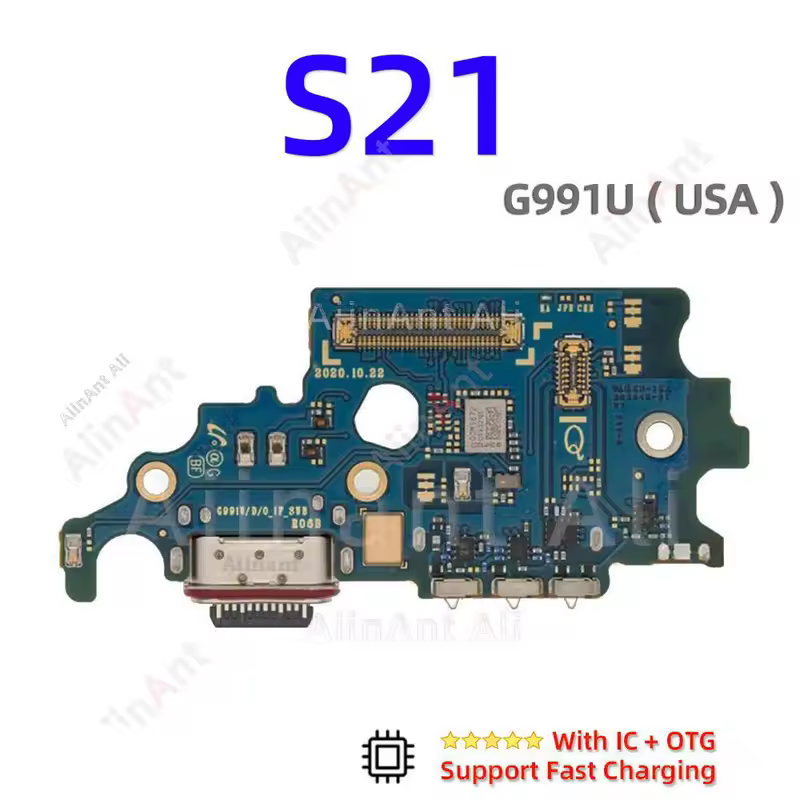 AiinAnt Dock USB Charger Board Connector Charging Port Flex Cable For Samsung Galaxy S21 Ultra Plus FE S21+ G998B G996U G991B - Image 13