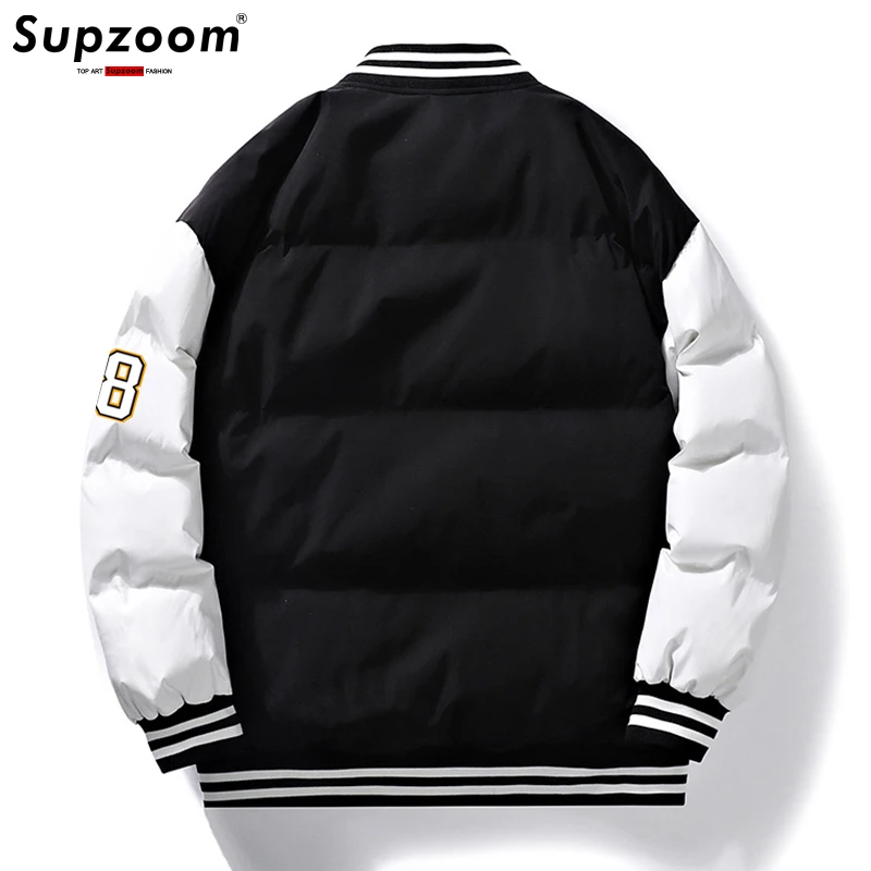 Supzoom New Arrival Fashion Parka Thick Casual Regular Quilted Male Popular Clothes Patchwork Baseball Coat Winter Jacket Men