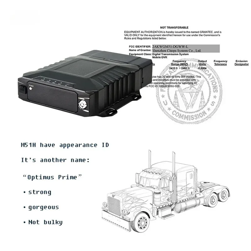H.265 1080p Mobile Dvr Memory Card Adas Dms Mdvr 4ch 8ch 4g / Gps / Wifi 4 Cams for Vehicle