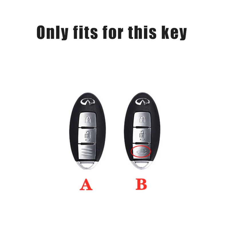 Zinc Alloy Car Key Case Cover Smart Remote Shell For Infiniti Q50 Q60 Q70 QX50 QX60 QX70 G25 EX FX JX35 FX25 FX35 EX35 FX37 JX35