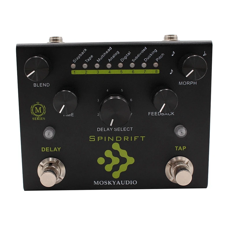 

MOSKYAUDIO SPINDRIT Guitar Bass Effects Pedal Delay With TAP Function Guitar Bass Effects Processor Parts