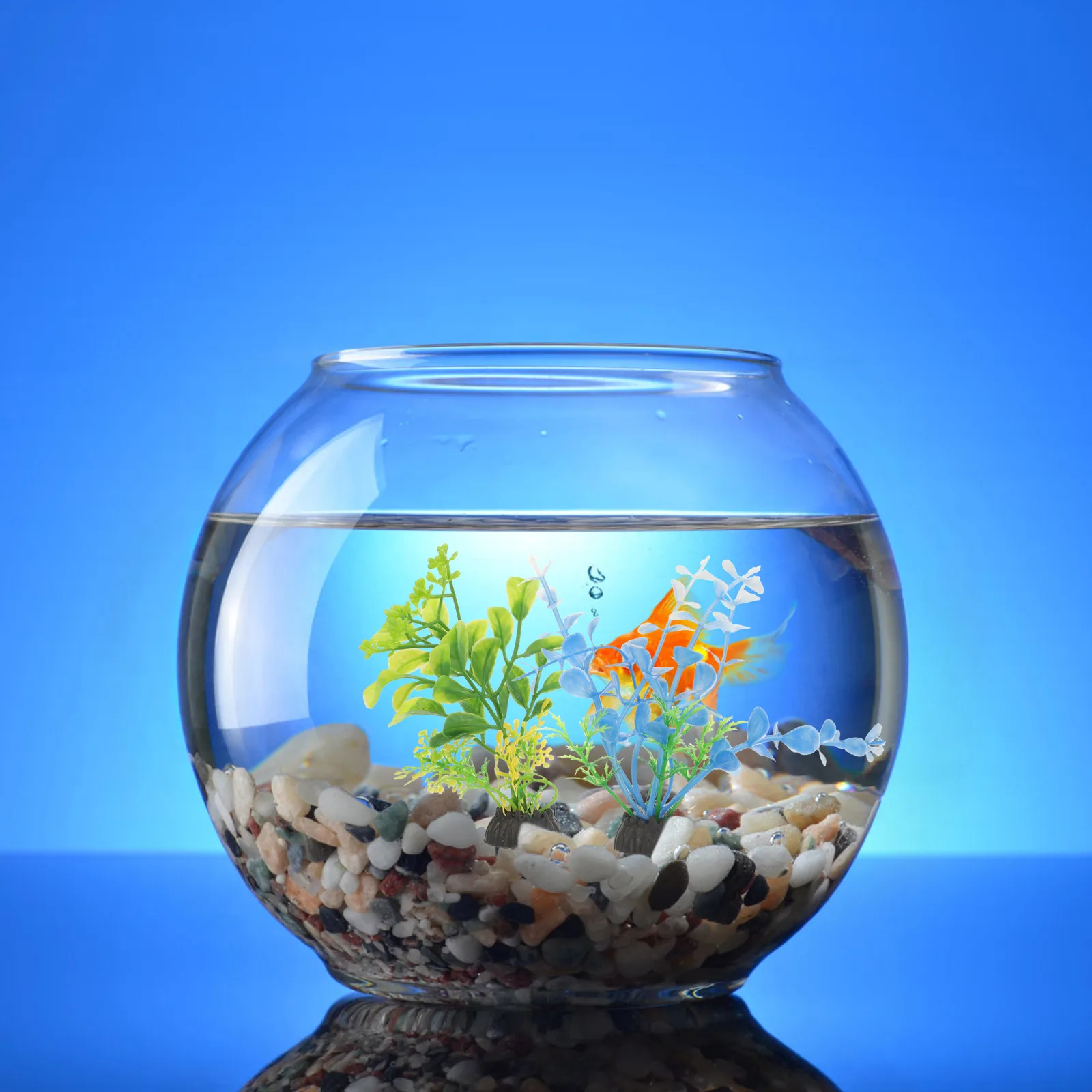 

7pcs Fake Aquatic Aquarium Decorations Accessories Coral Ornaments For Turtle Tank Betta Plastic Water Grass Simulation Plants