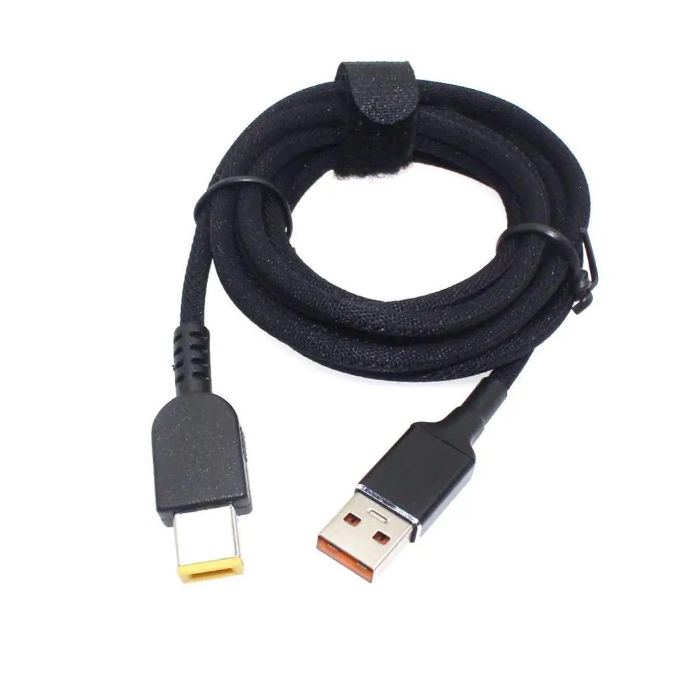 65W Laptop USB Charging Cable Cord Dc Power Adapter Plug Connector for X1 Carbon E431 E531 S431 T440s T440 X230s X240 X240s