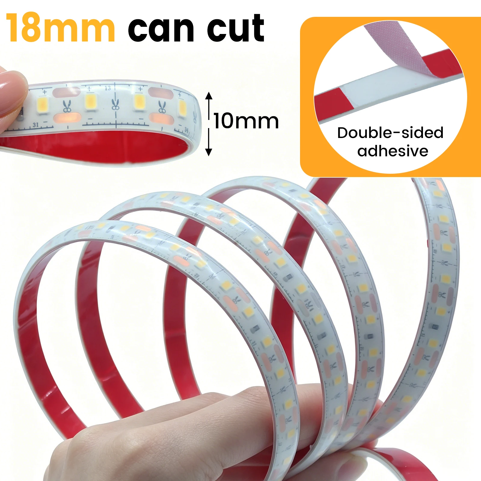 5V USB LED Strip Light Dimmable 2835 120LEDs White Warm White IP68 Waterproof Flexible Ribbon with ON OFF Switch Home Decor 1-5m