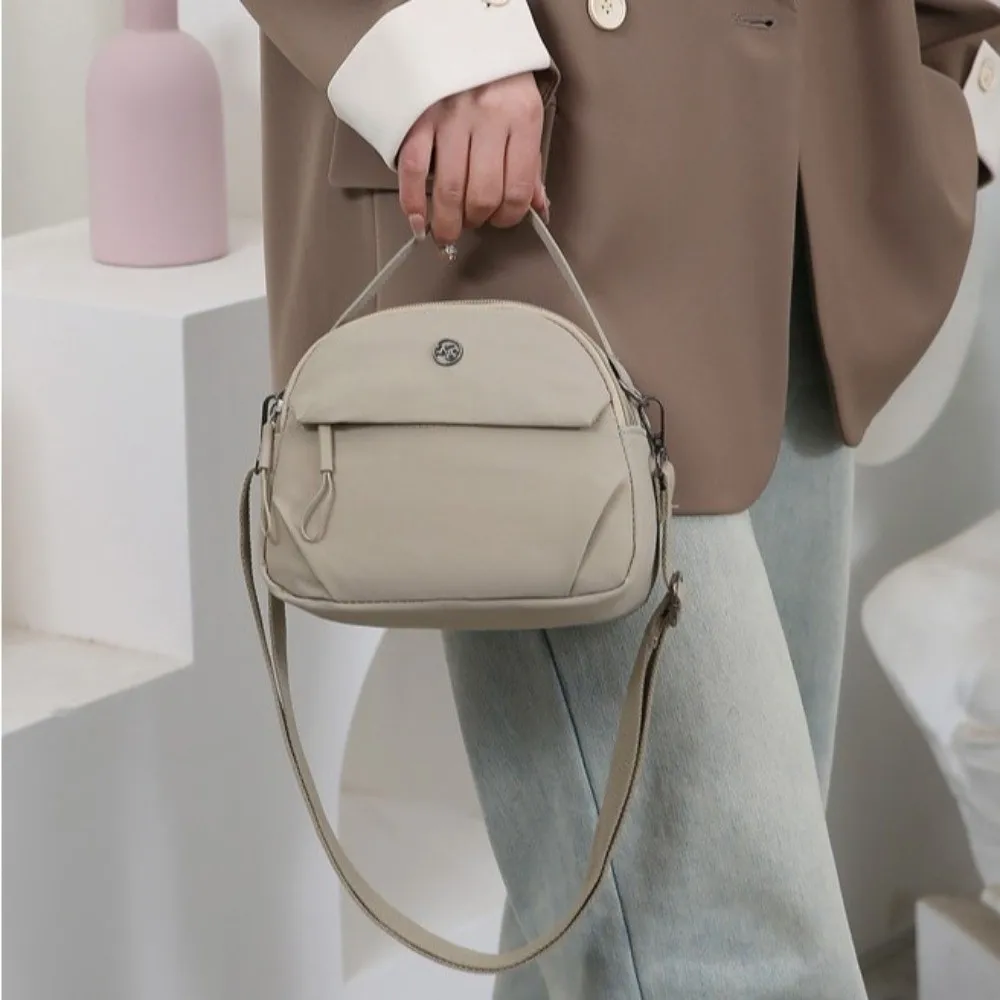 

Женская сумка через плечо с несколькими карманами, легкая сумка-мессенджер большой вместимости, нейлоновая нейлоновая сумка на плечо в корейском стиле для студентов