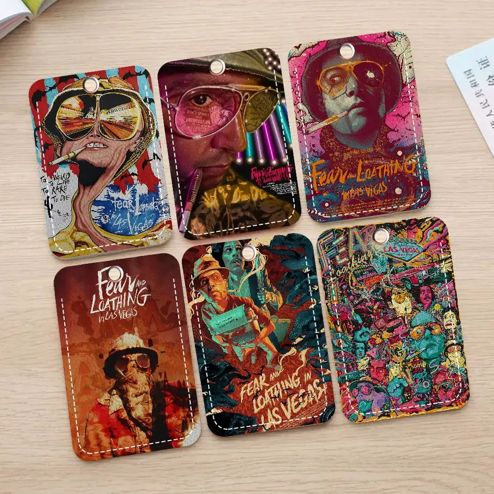 Hot F-Fear And L-Loathing In Las V-Vegas Cute Cartoon Inteated Elevator Card Acc Control Card Keychain Protective Cover Keychain