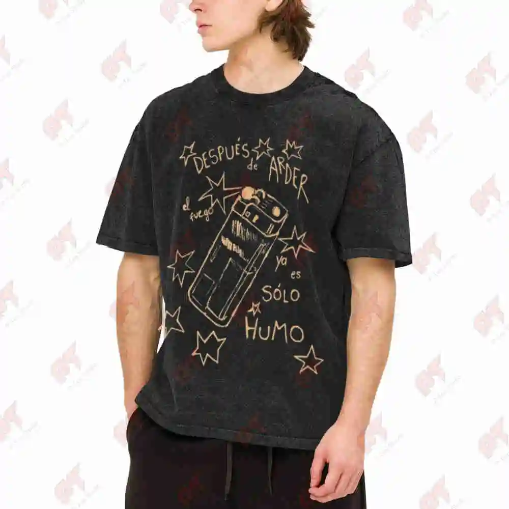 Extremoduro 2025 Anime Vintage Washed Tee Pure Cotton T-Shirt