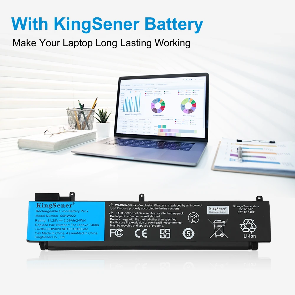 KingSener 01AV405 Battery for Lenovo ThinkPad T460S T470S Series 01AV406 00HW022 00HW024 00HW025 00HW038 SB10J79002 SB10K97605