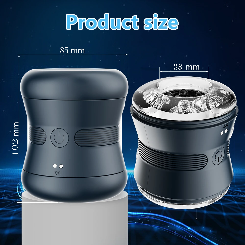 Masturbators for Men Open Ended Penis Massage Strong Vibrator Male Masturbator Cup Sex Toys for Men Adult Goods for Men