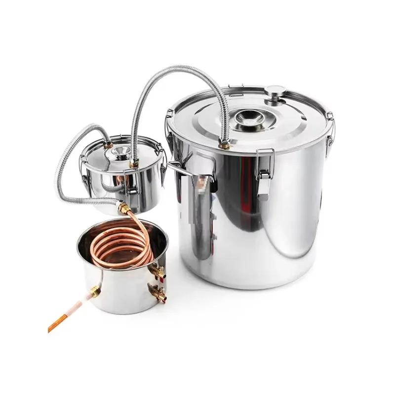 Alcohol Distillation Liquor Kit Water Copper Tube Boiler Household Brewing Kit Stainless Steel