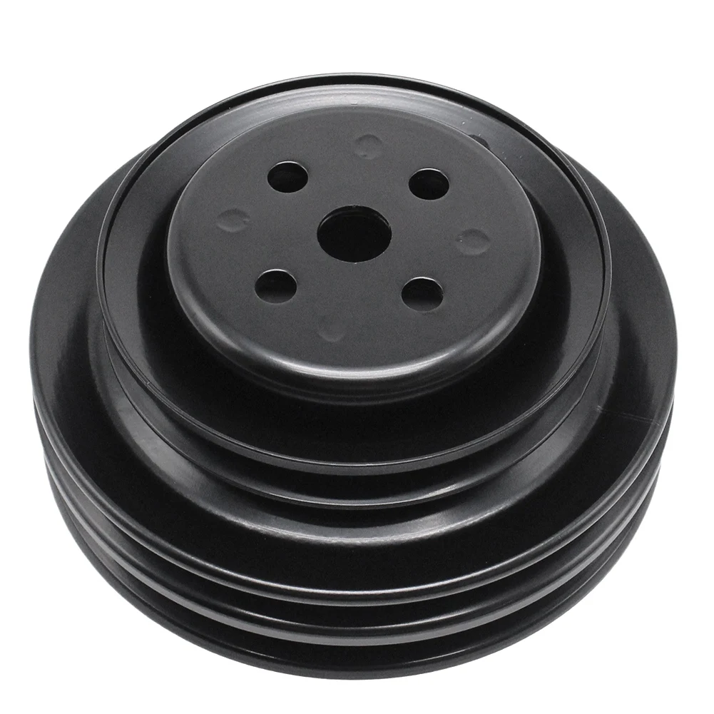 Puleggia pompa acqua motore 3 scanalature in acciaio per Ford Small Block V8 1962-1977 diametro 5,75 pollici