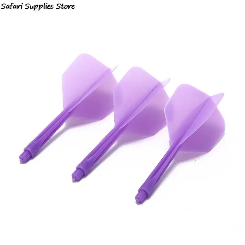 3PCS/Lot Professional Durable Anti-fall 75mm Plastic Darts Flights 6 Colors Dart Flights 2BA Screw Soft In-one Dart Flight image 5