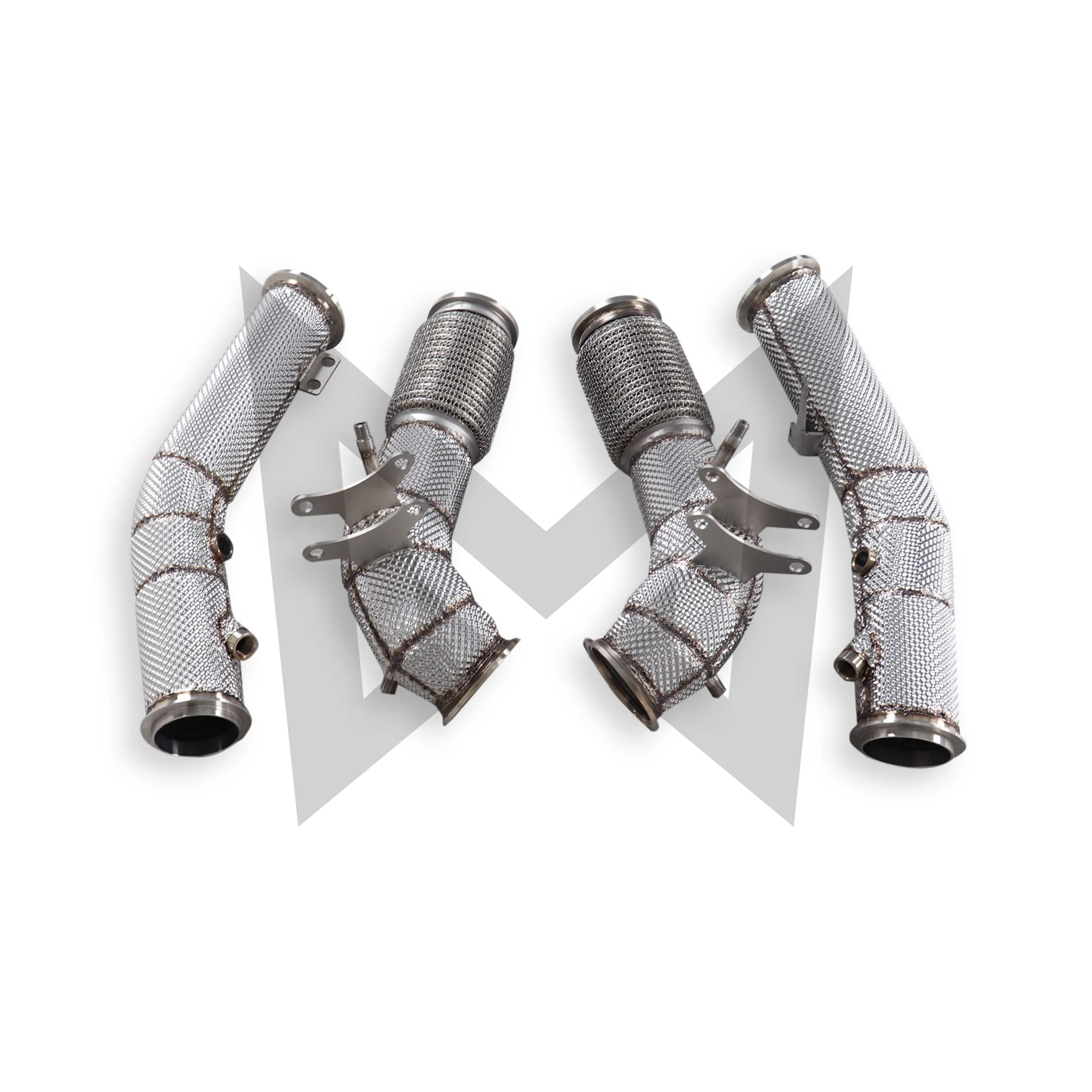 MANX Car Exhaust system for Maserati MC20 Catalyzed Downpipe Catless Downpipe Stainless steels Performance exhaust pipe