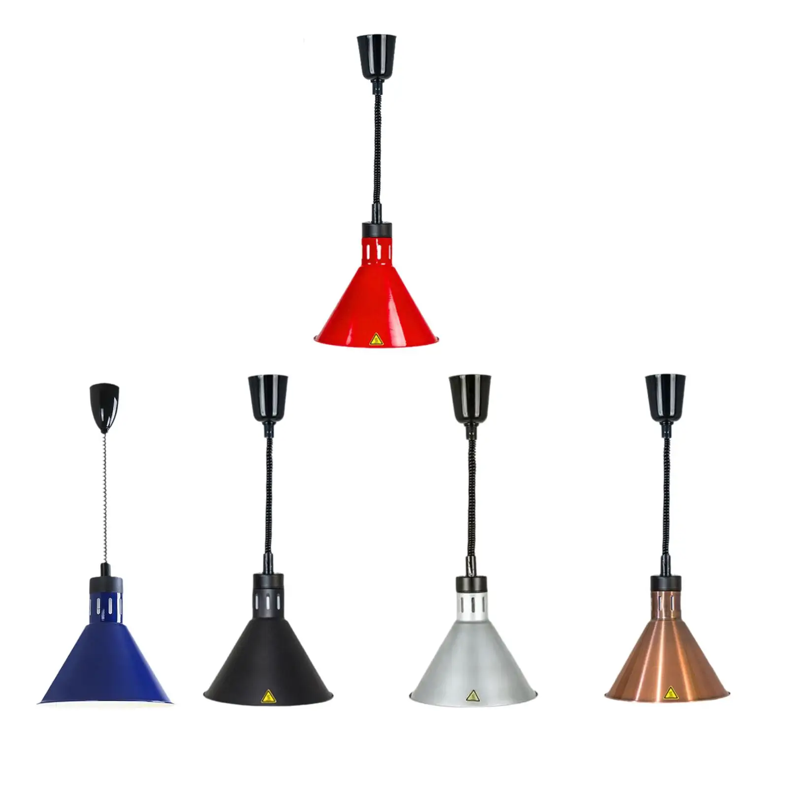 مصباح تسخين بوفيه بدون لمبة مصباح حرارة الطعام لبطاطس الطعام الساخنة