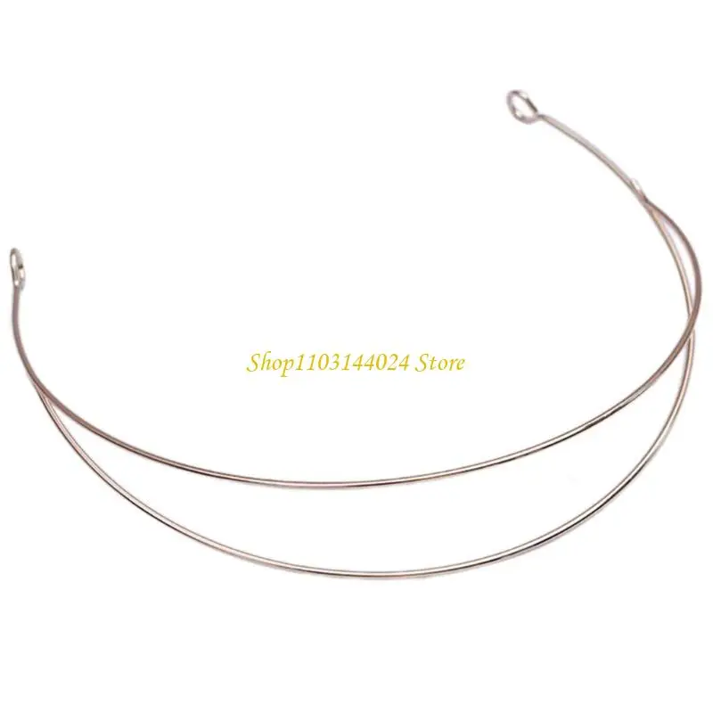 N5KE Metal Hairband Screw Bride Crown Headdress Head Hair Bands Wire Base Setting