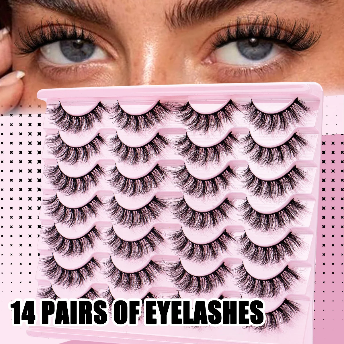 Cat Eye Lashes Faux…