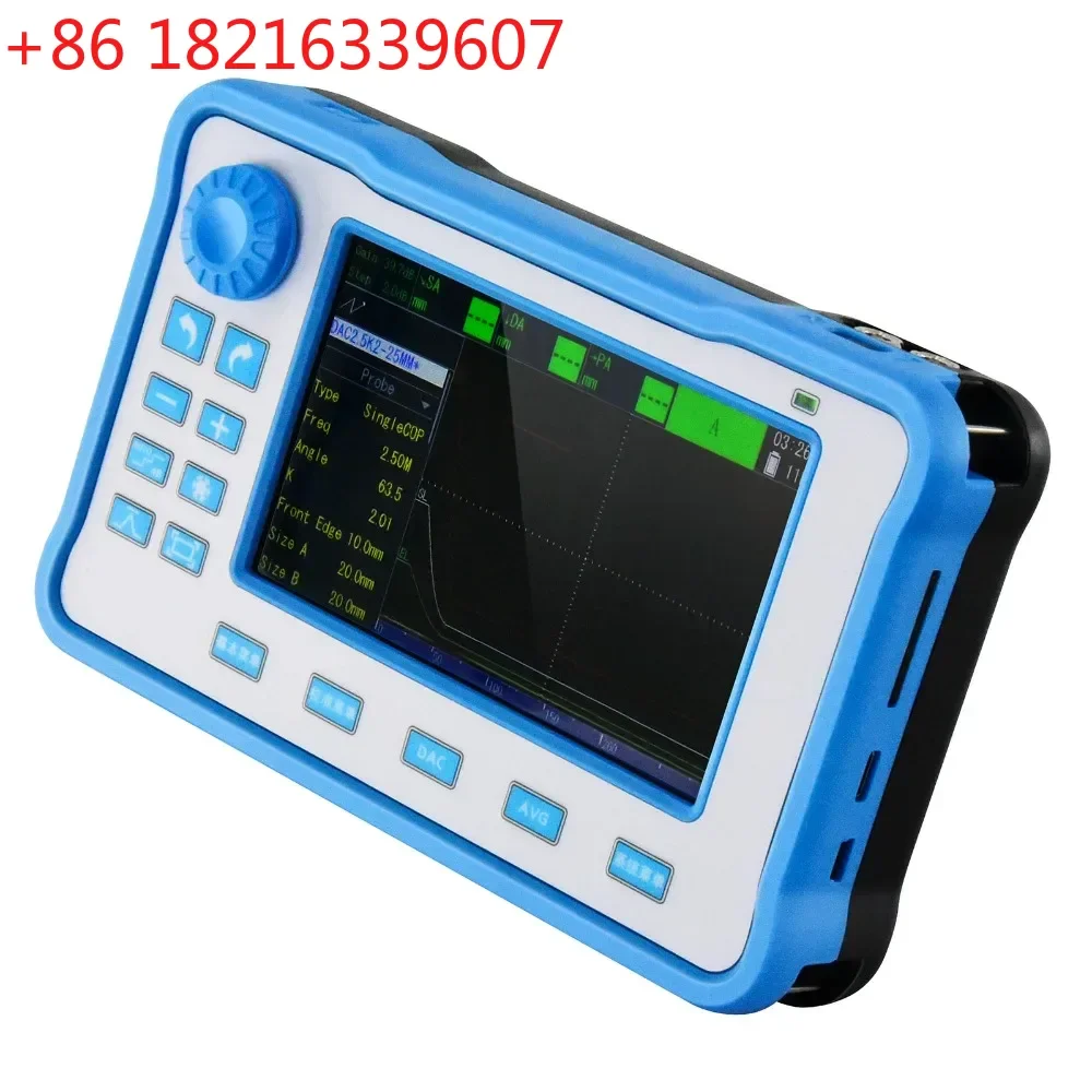 YAO Ultrasonic Flaw Detector Metal Testing Tool 0-10000mm Measurement DAC/AVG  with Straight & Angle Probe for Defect Detection