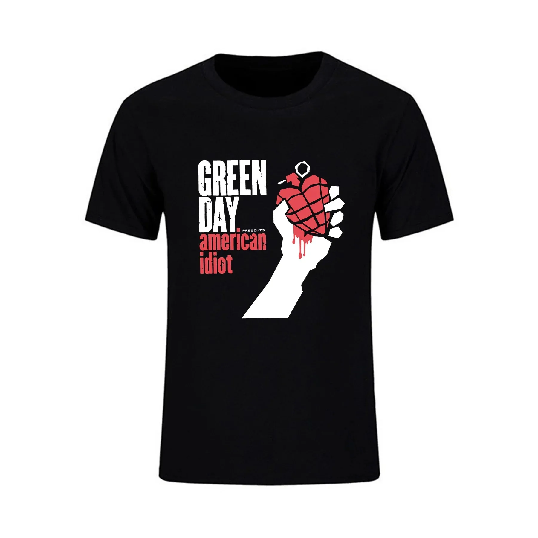 Amazing T Shirt Casual Oversized Essential Green Day American Idiot Smoke Screen T-shirt Men T-shirts Graphic Streetwear S-3XL