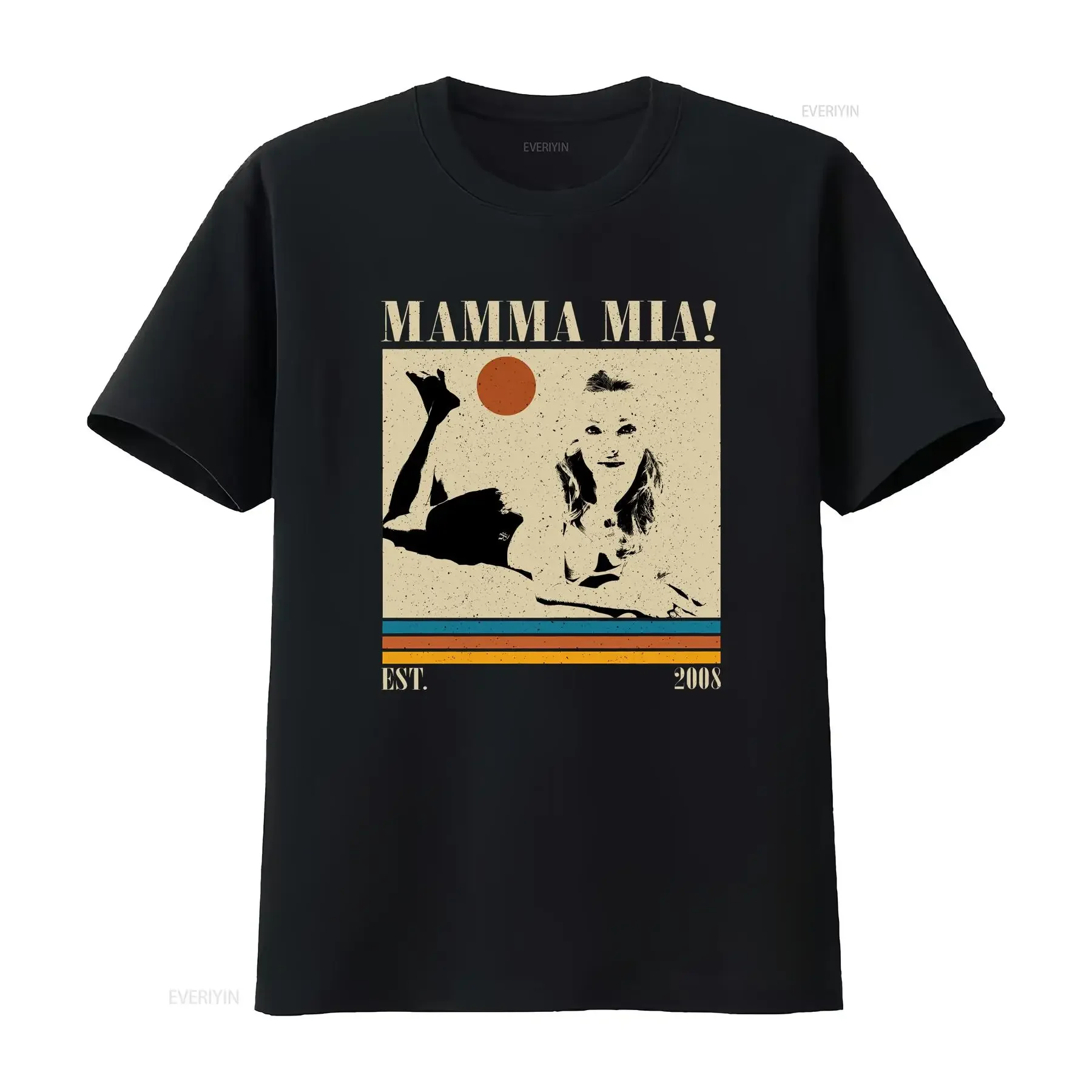 Mamma Mia Movie T Shirt Vintage Retro Classic s for him vintage Washed Casual streetwear Stylish Breathable Versatile fashion