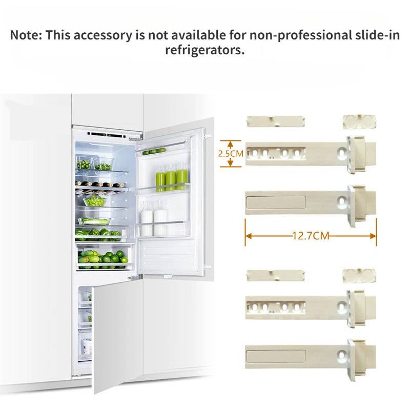 4 sets for Electrolux/Siemens/Bosch built-in Fridge door slide rail mounting kit refrigerator door sliding guide