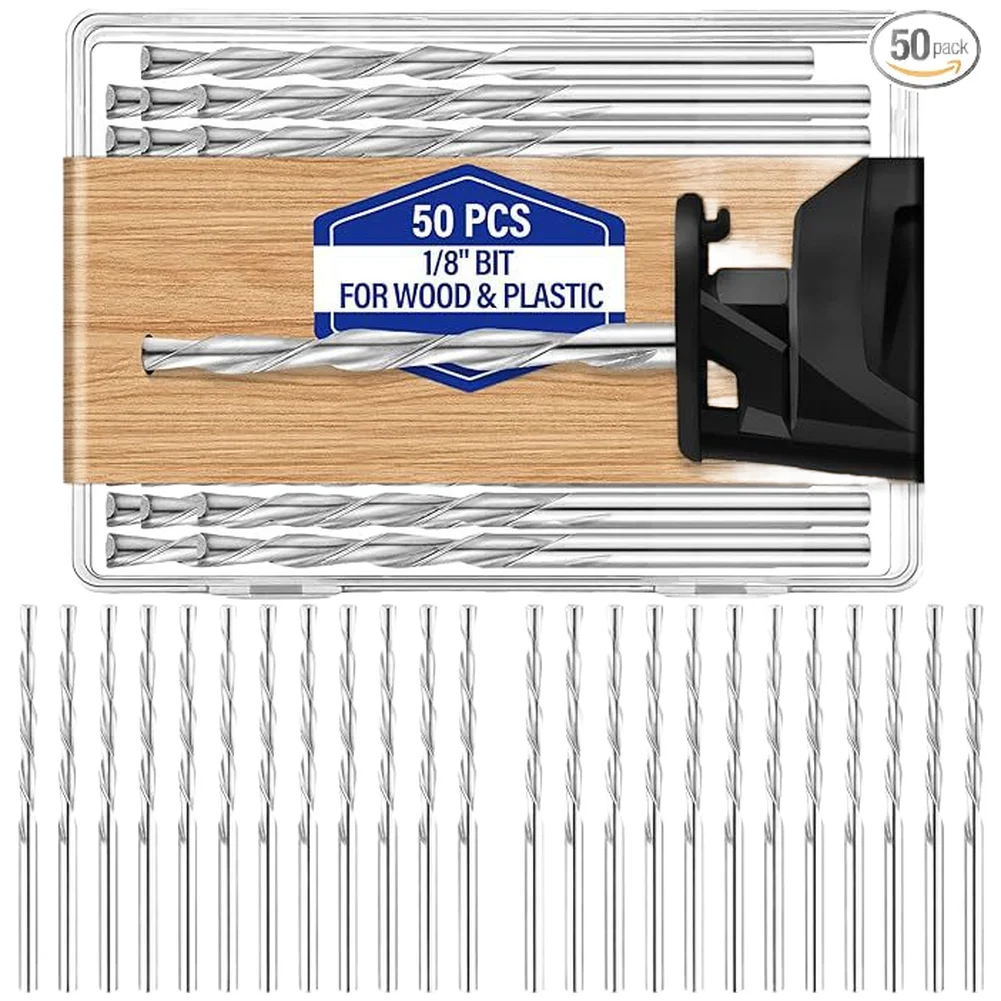 Silver Titanium Nitride Drill Bits Wood Plastic Drilling Tools Smooth Efficient Cutting Minimal Effort Operation