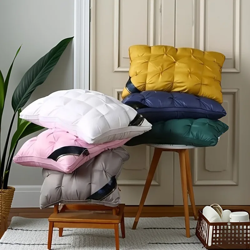 Premium Bed Pillow 48x74cm Velvet Fiber Fill Deep Sleep Support Breathable Non Allergenic Hotel Style Home Pillows