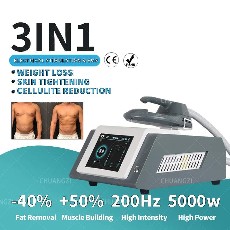 

DLS- EMSLIM EMSzero electromagnet muscle training machine 7 Tesla Neo RF body carving molding stimulates fat family purposes