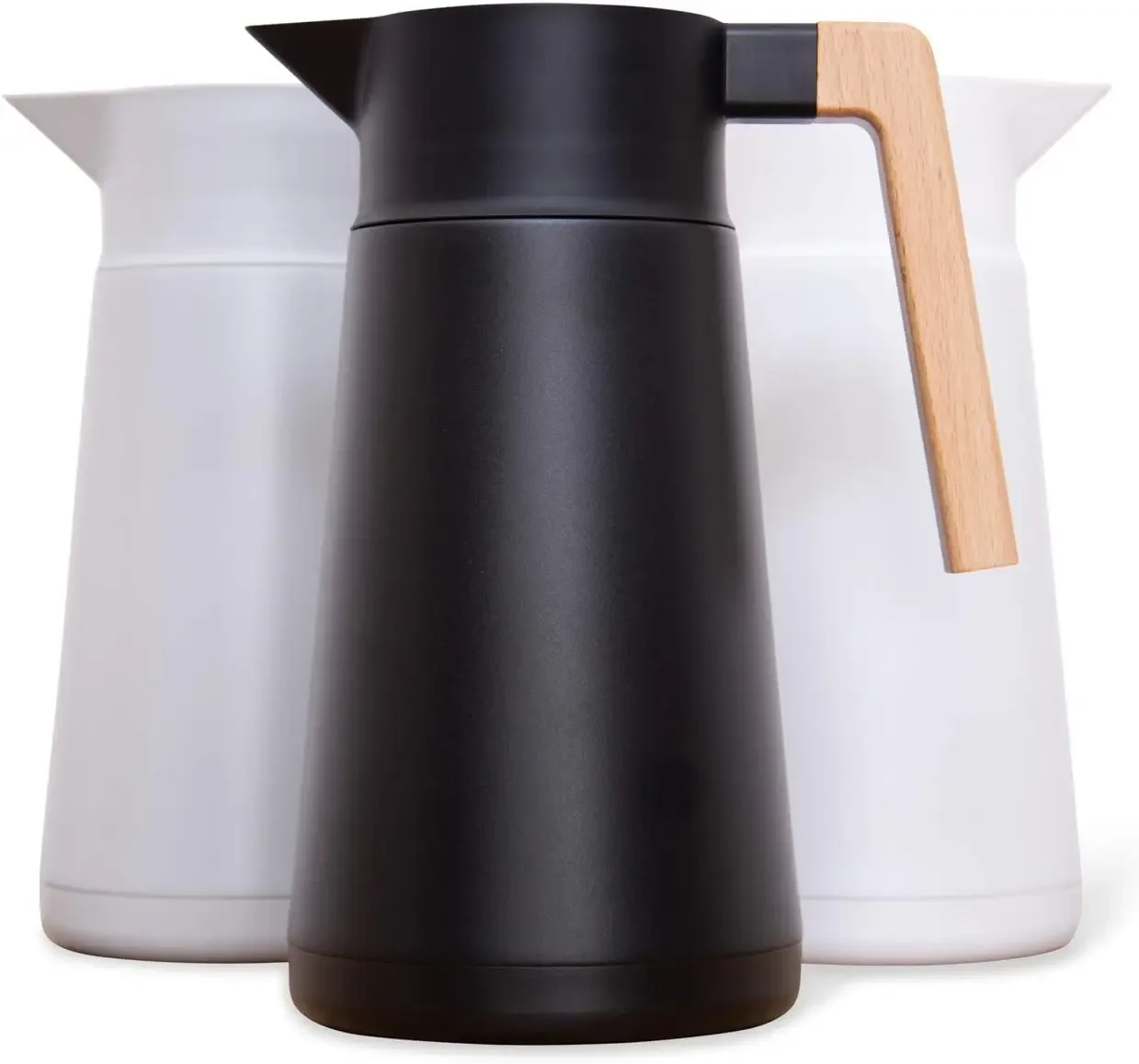 

Thermal Coffee Carafe 68 Oz - Large Stainless Steel Insulated Carafe - 2 Liter Double Walled Vacuum Thermos Coffee and Beverage