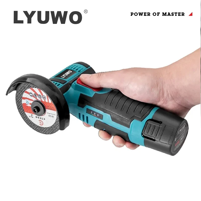 LYUWO Micro Angle Grinder, Filling Grinder for Diamond Cutting, Wireless Power Tool, 12V