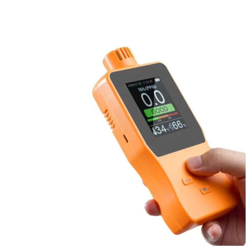 Professional NH3 Ammonia Gas Detector,  Screen Gas Alarm Meter With Temperature Humidity Testing Function