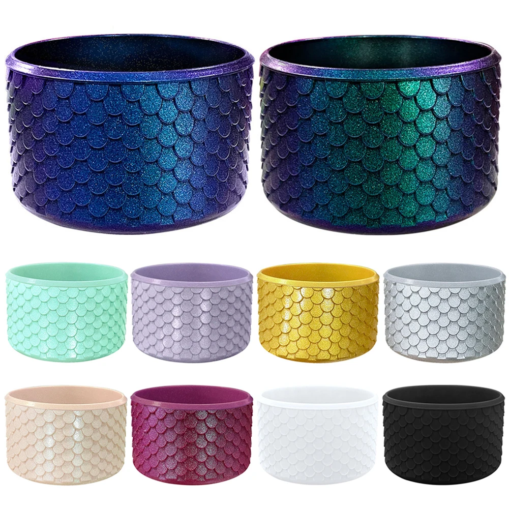 7.5cm Silicone Boot for 40 oz Tumbler Quencher Adventure Tumbler Handle Bottom Sleeve for Ice Flow Flip 30oz 20oz Water Bottle