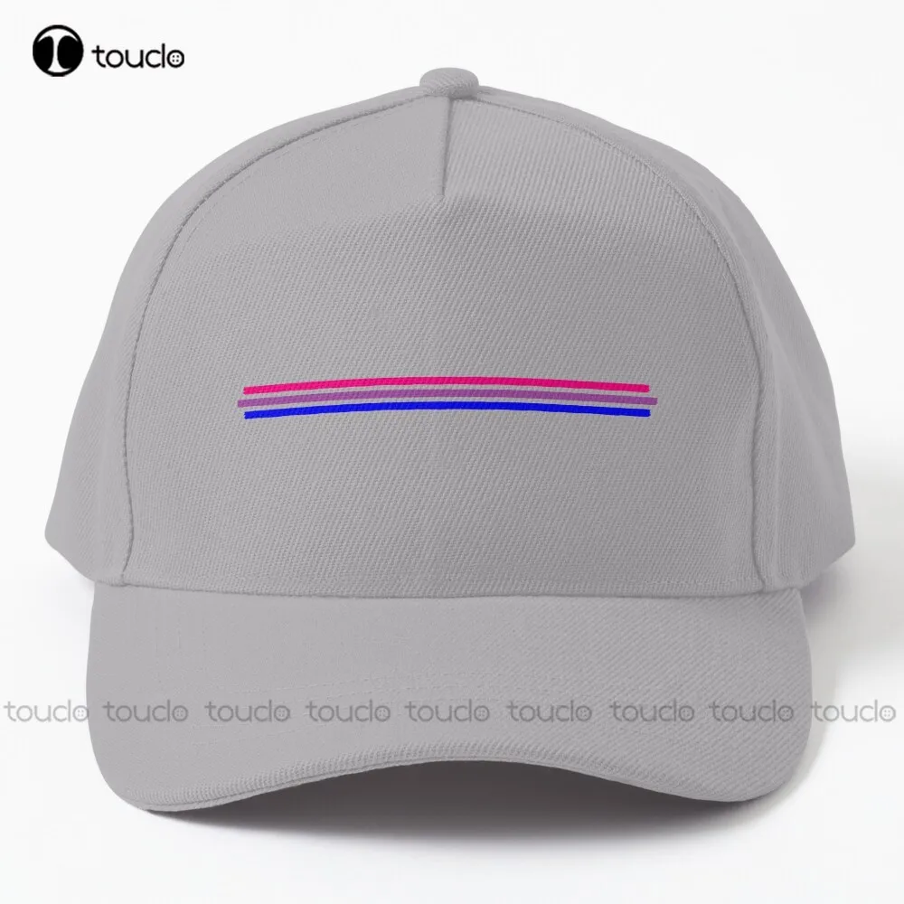 Bisexual Pride Horizontal Stripes Love Equality Lgbt Lgbtq Lgbtqia Baseball Cap Black Graduation Cap  Quick Dry Mesh Cap Cartoon