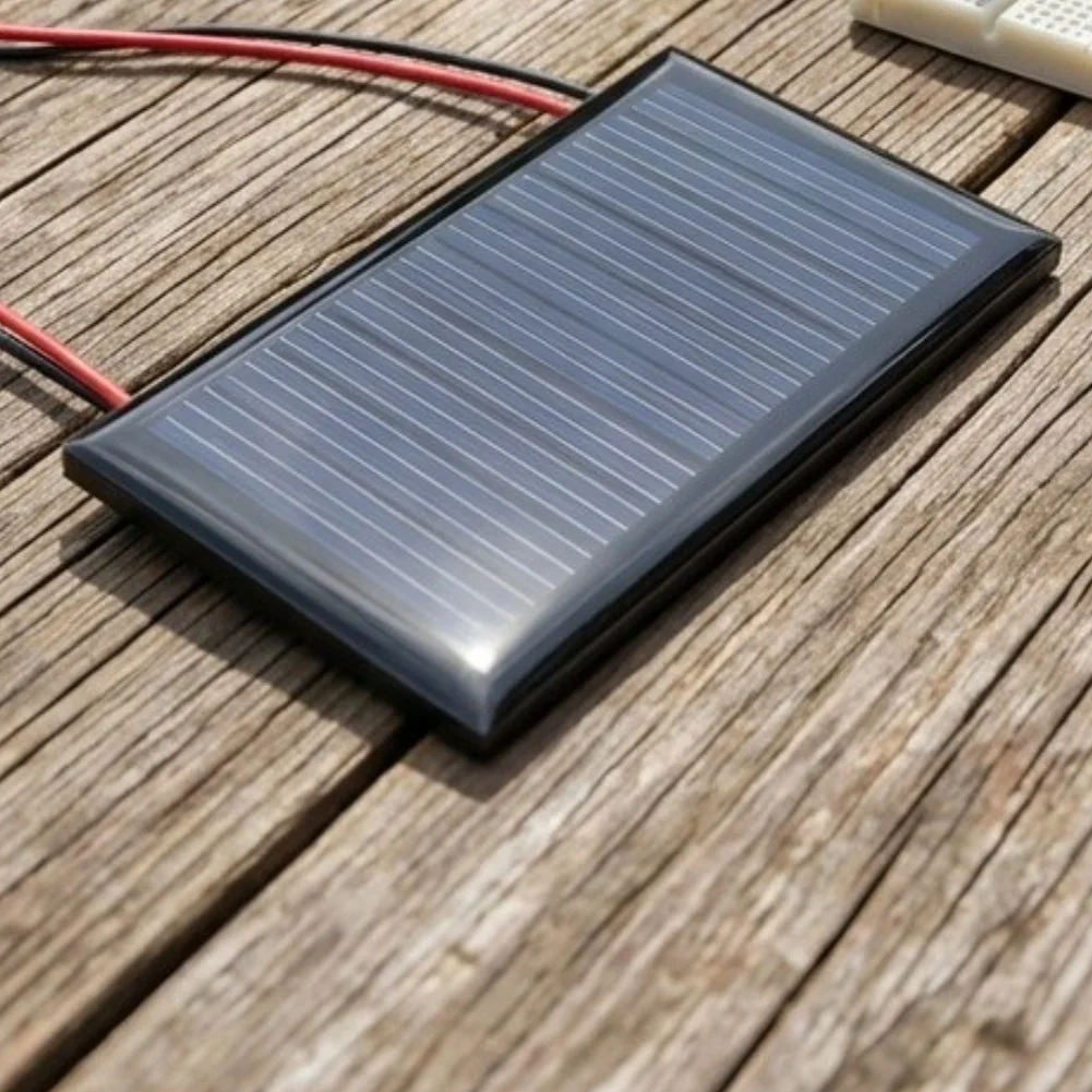 6 Solar Panels 5V 30mA Epoxy Coated with 15cm Leads for Rechargeable Battery Trickle Charging and Solar Prototypes