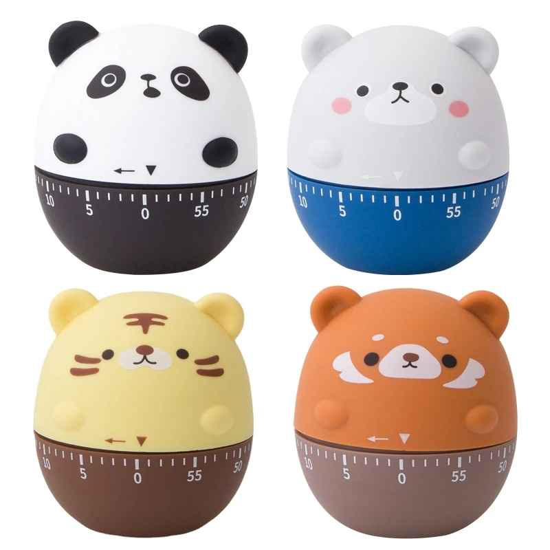 Mechanical Kitchen Timer 60 Animal Timer Time Management Reminder for Classroom, Home, Study, Wholesale