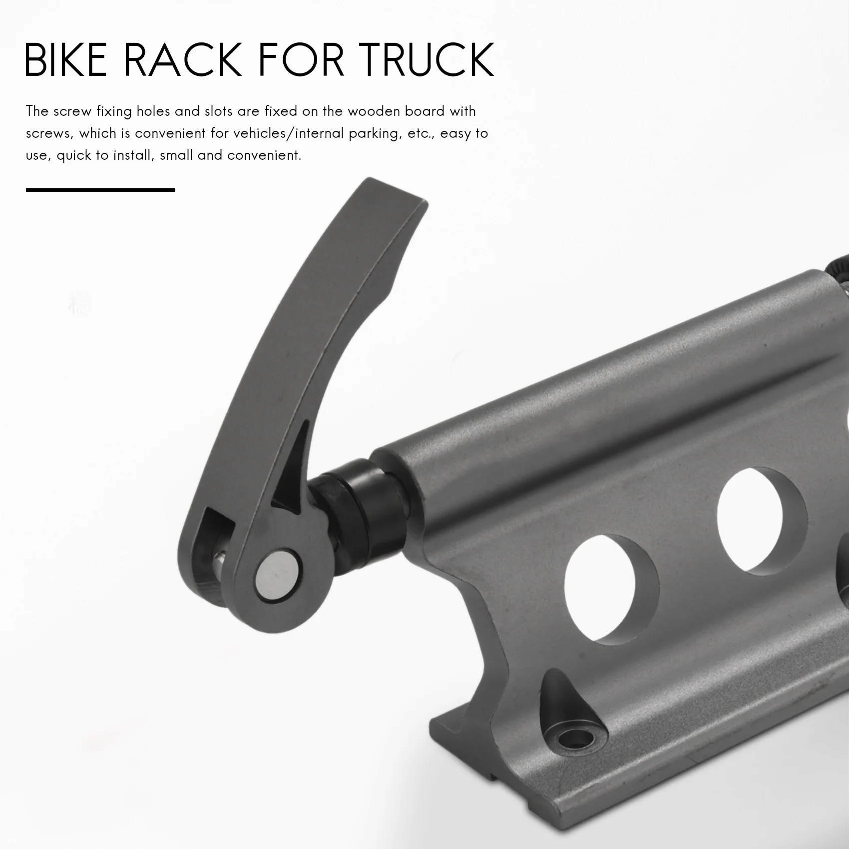 

A89E-2Pack Bike Fork Mount Bicycle Truck Bed Roof Bike Rack Bike Block Truck Mount For MTB Road Bike