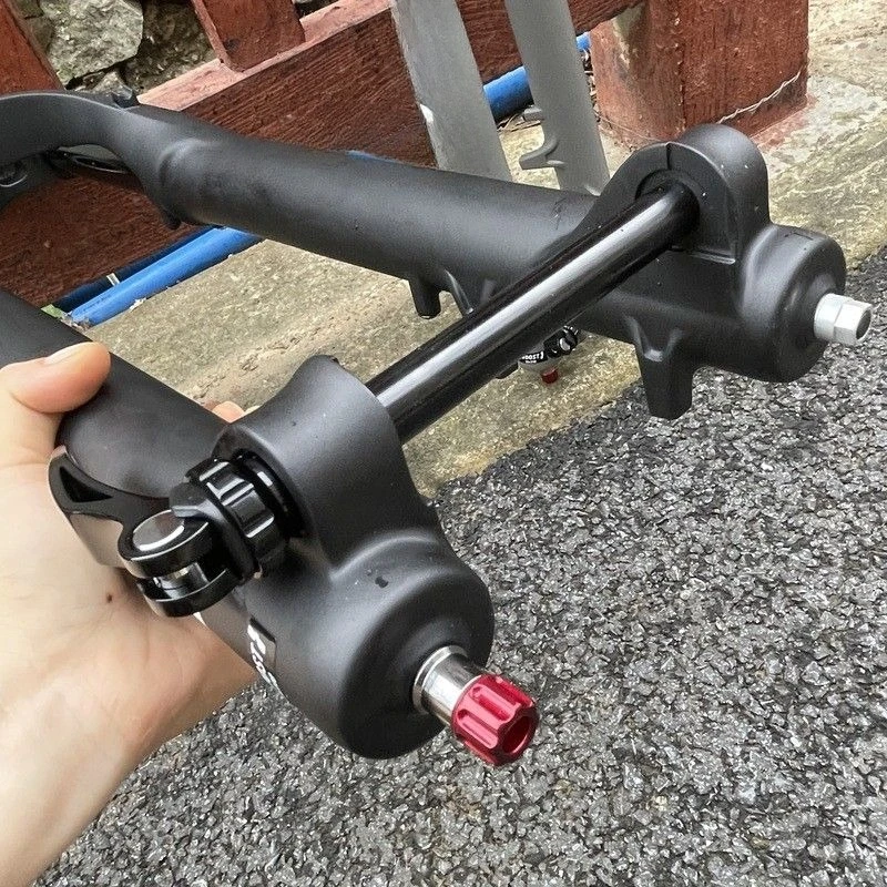 36 tube EQ mountain bike 27.5 inch 29 inch air pressure 160 stroke front fork