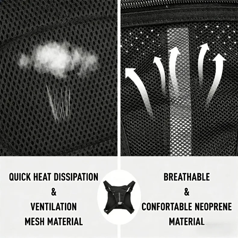 Sports Chest Bag Lightweight Waterproof Tactical Molle Hiking Camping Vest Bag Outdoor Hiking Travel Multifunctional Storage Bag image 14