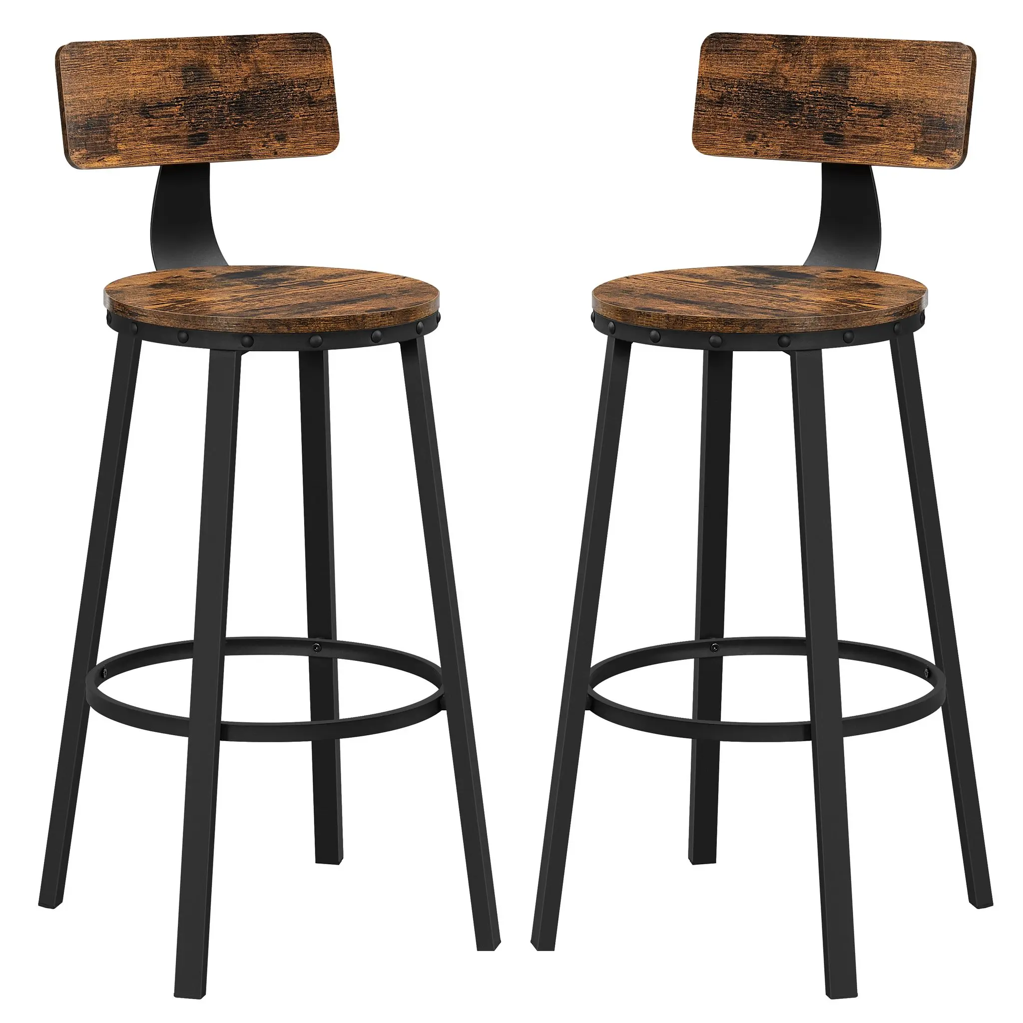 VASAGLE bar stool bar chairs (set, 2 pc, 2 pc), kitchen chairs