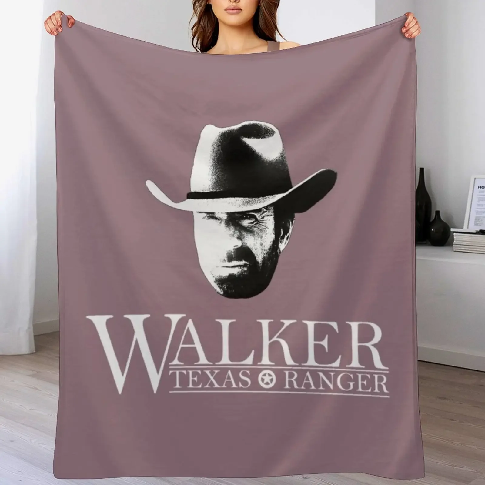 

Walker Texas Ranger (Chuck Norris) Head and Essential Throw Blanket Soft Sherpa Fleece Warm Blanket for Winter