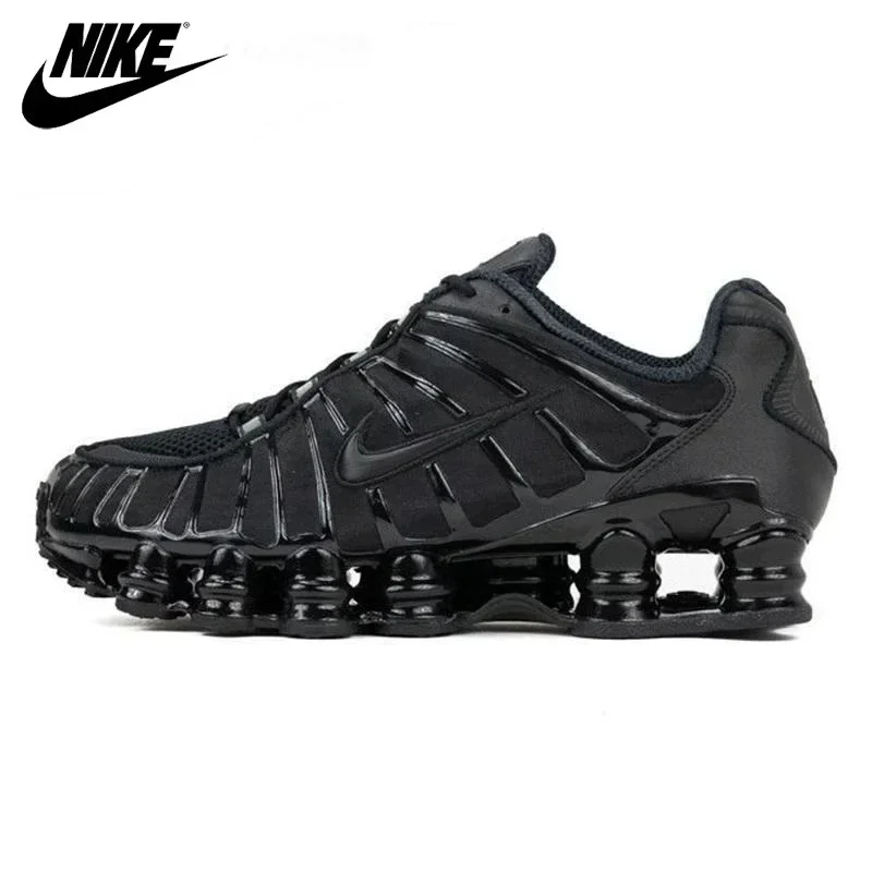 Hot Nike Shox TL 1308 Column Men's Gold Black Comfortable Cushion Outdoor Sports Running Shoes Size 40-46 OA