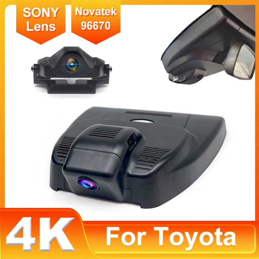 

Plug and play Dash Cam for Toyota Corolla Cross 2023 2024,4K 2160P UHD Car DVR Control by APP WIFI Connection Perfet OEM Look