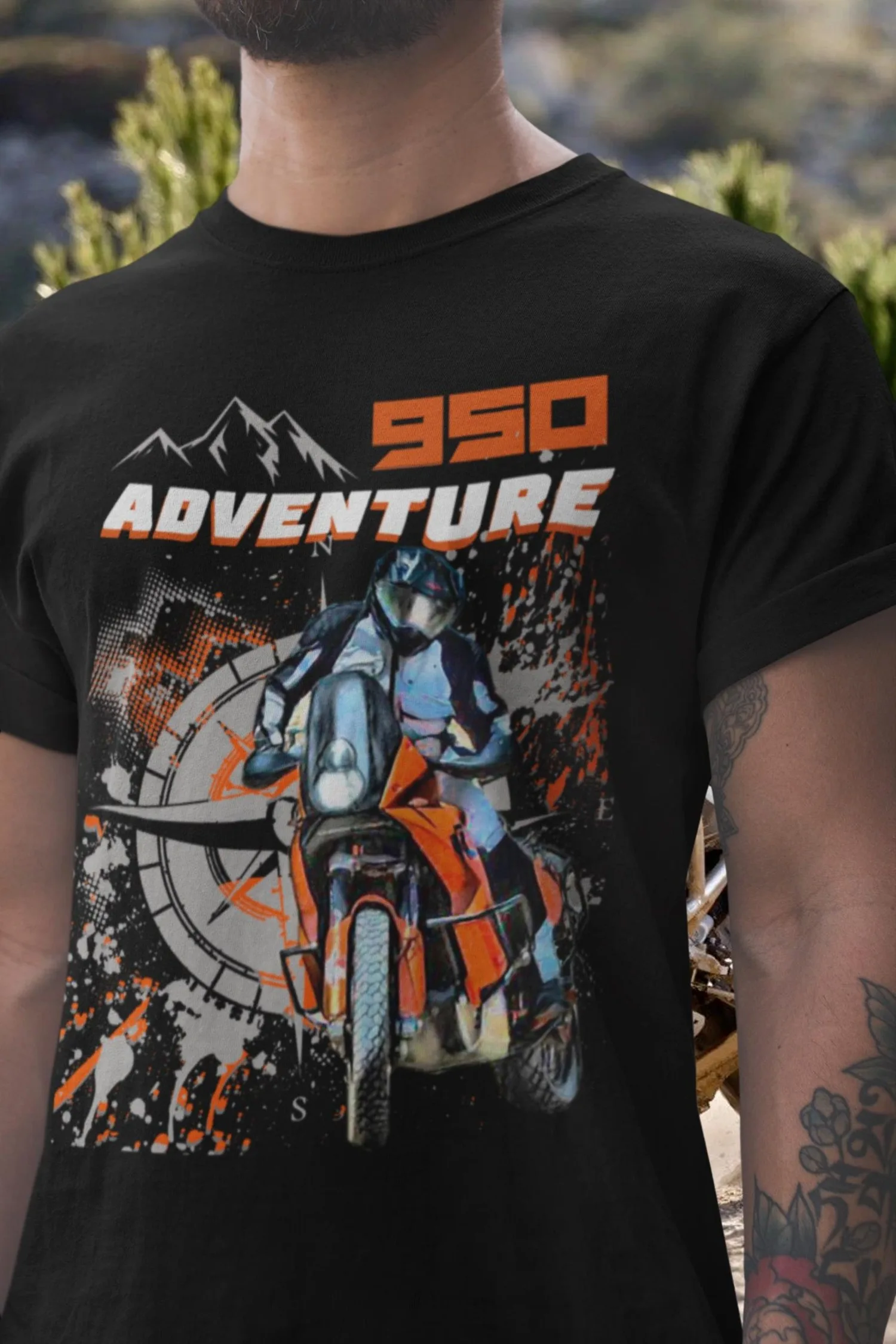 

198@EY K.TM 950 Adventure T Shirt Rally Raid Motorcycle Tee V Twin Enduro Bike Graphic Top Off Road Legend Gift For K.TM Fans 95