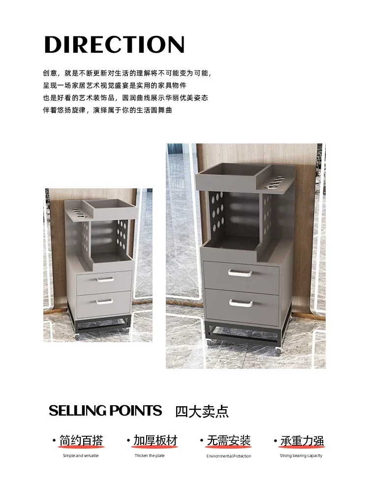 Hair salon special hair trolley Barber shop cabinet Multifunctional tool cabinet Hair shop drawer storage rack