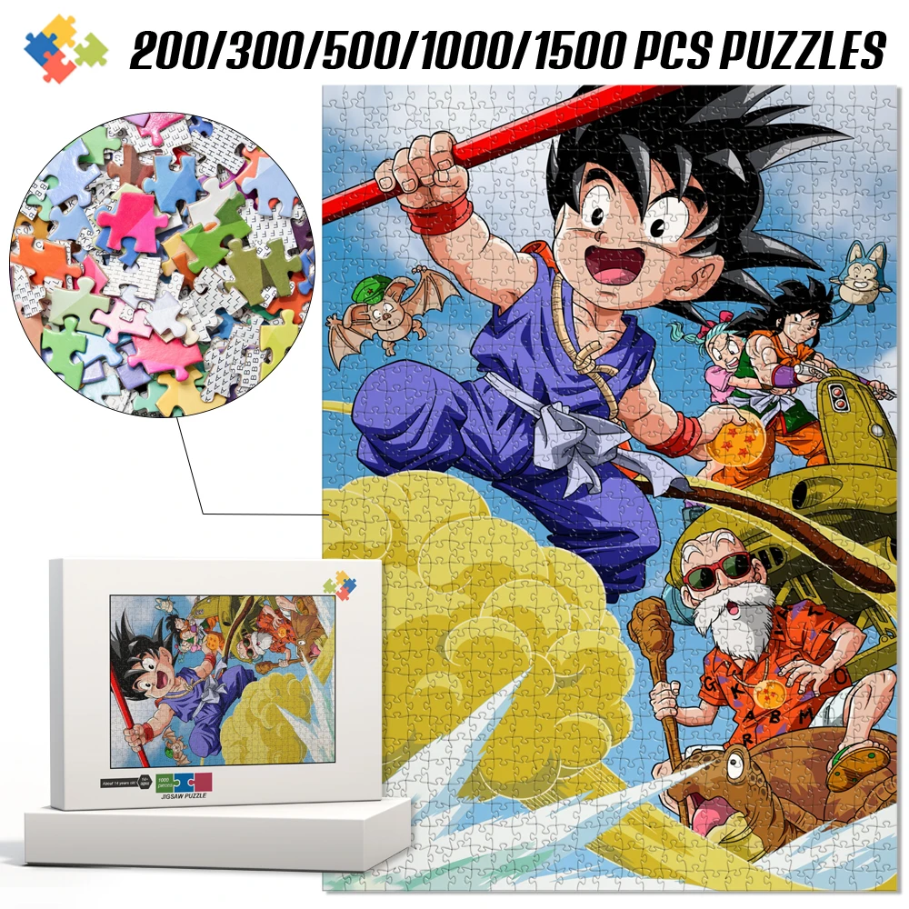 Surprise Present Collection Jigsaw Puzzles 1000Pcs Dragon Ball Vegeta Board Games Brain Teaser Educational Toys for Kids Adults